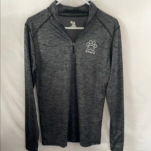 PAWZ Charcoal Quarter-Zip Pullover